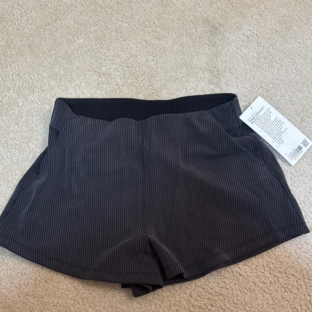Lululemon Black Pinstripe Shorts